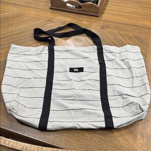 ZARA Striped Tote Bag